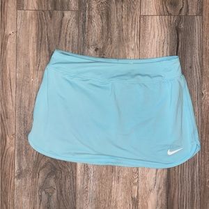 Light blue Nike skirt with shorts underneath